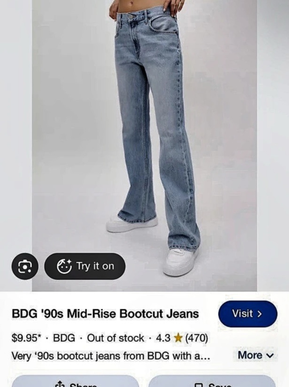 BDG '90s Mid-Rise Bootcut Jeans Bootcut Jeans in Blue